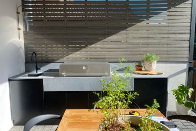 Outdoor Kitchen with Built-In BBQs